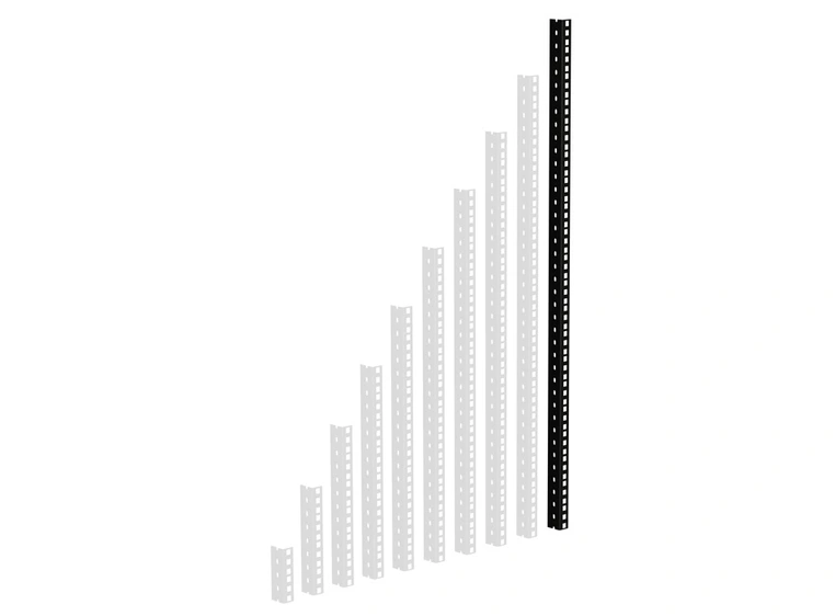 Adam Hall Parts 61535 B 20 Heavy duty Rack Strip 